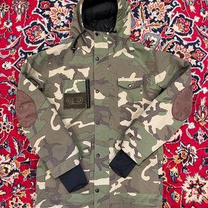 Airblaster Camoflauge Snowboarding Jacket Mens Large Camo